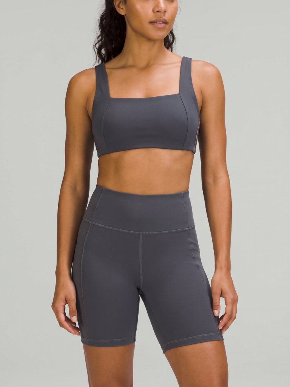 Victoria's Secret Square Neck Sports Bra Slate Gray Size XL